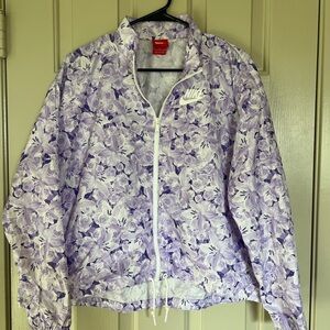 Nike Women's Purple Floral Jacket